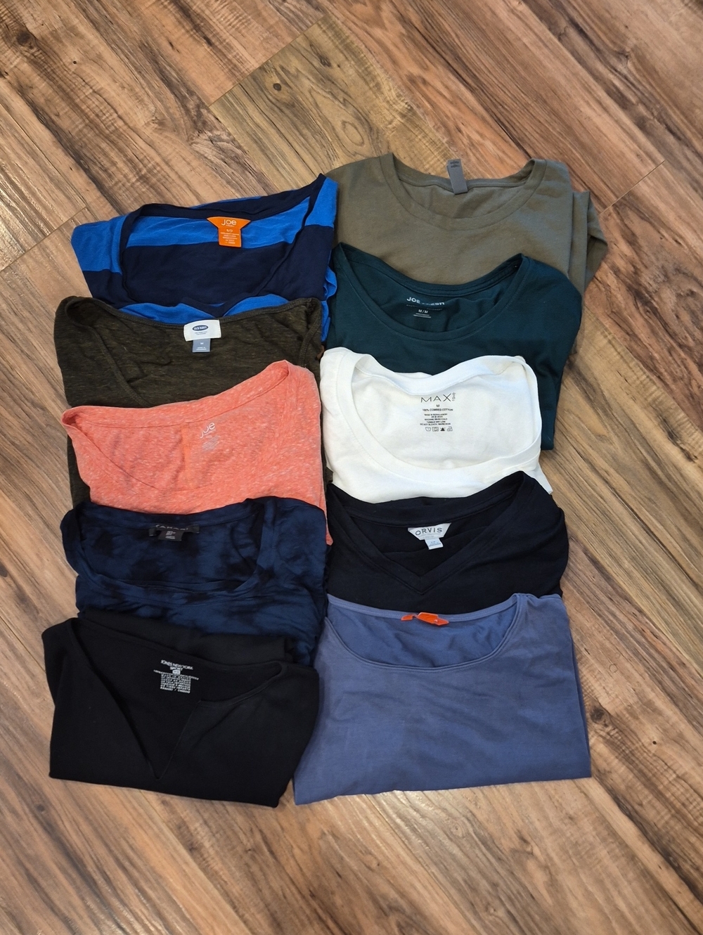 💙 10 Piece - Mixed Crewneck T-Shirt Bundle - Multi Color
